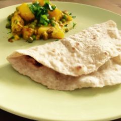 A picture of Indian Chapati Bread.
