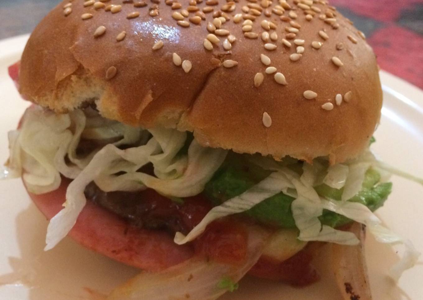 Hamburguesa con jamón