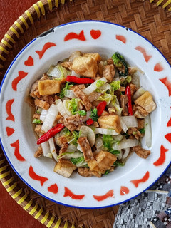 Foto resep Tumis Tahu Tempe Sawi Putih
