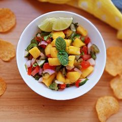A picture of Mango salsa.
