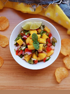 A picture of Mango salsa.