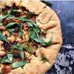 A picture of Roasted butternut squash galette.