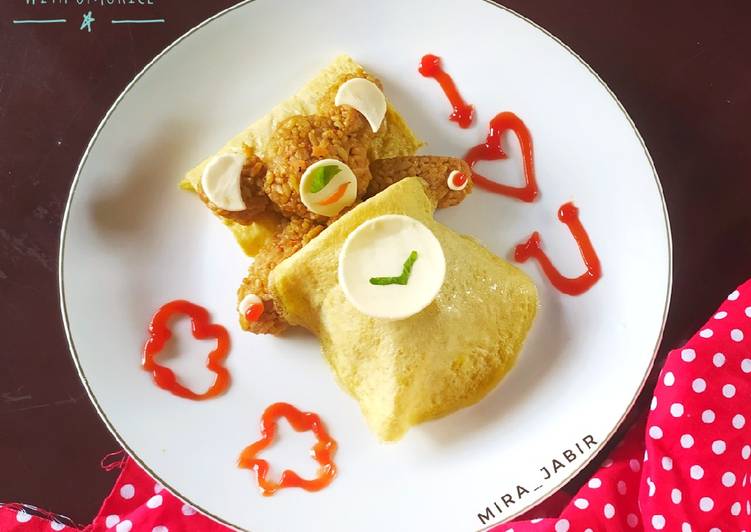 Resep Bokkeumbap Kid with Omurice #120 yang Bisa Manjain Lidah