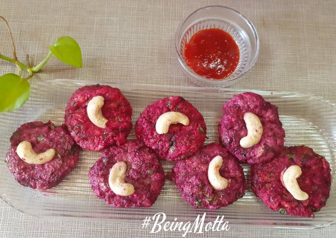 Simple Way to Make Homemade Airfried Dahi Beetroot Kebabs