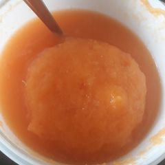 A picture of Carrot and pineapple smootie.