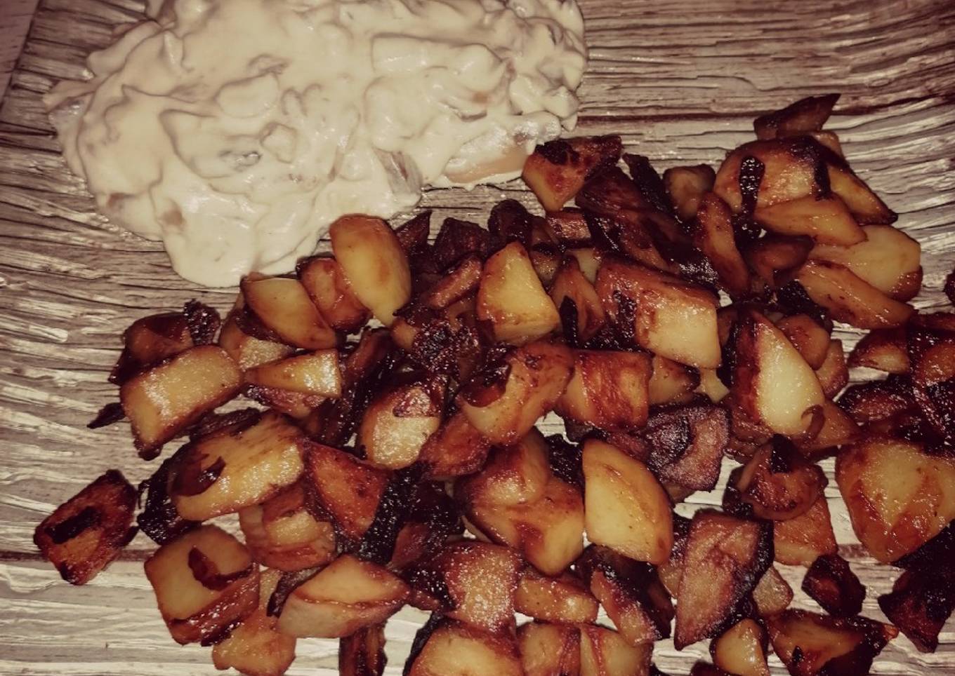 Escalope de dinde à la normande et ses pommes sautées