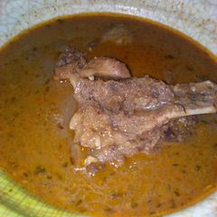 A picture of My spicy pepper soup.