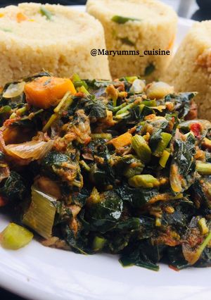 A picture of SPINACH SOUP&COUSCOUS by maryumms_cuisine.