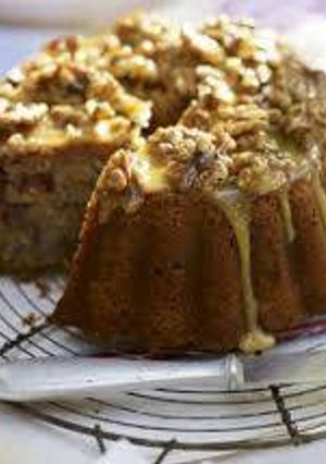 A picture of Honey nuts cake.