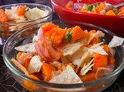 A picture of sweet potato chaat