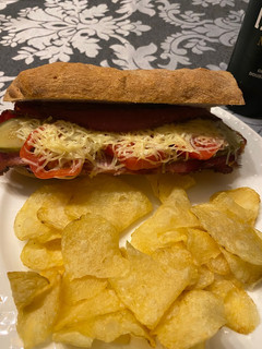 Una foto de Bocadillo de Pastrami !