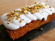 Una foto de frosting para carrot cake sin queso