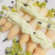 Espárragos blancos con lactonesa de espárragos verdes