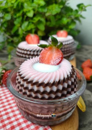 Foto resep Choco Strawberry Puding (1259)