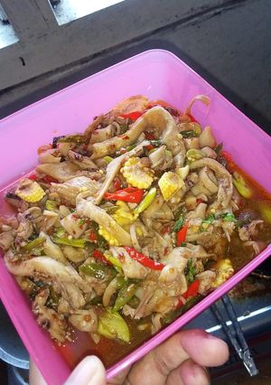 Foto resep Oseng cumi asin pedas