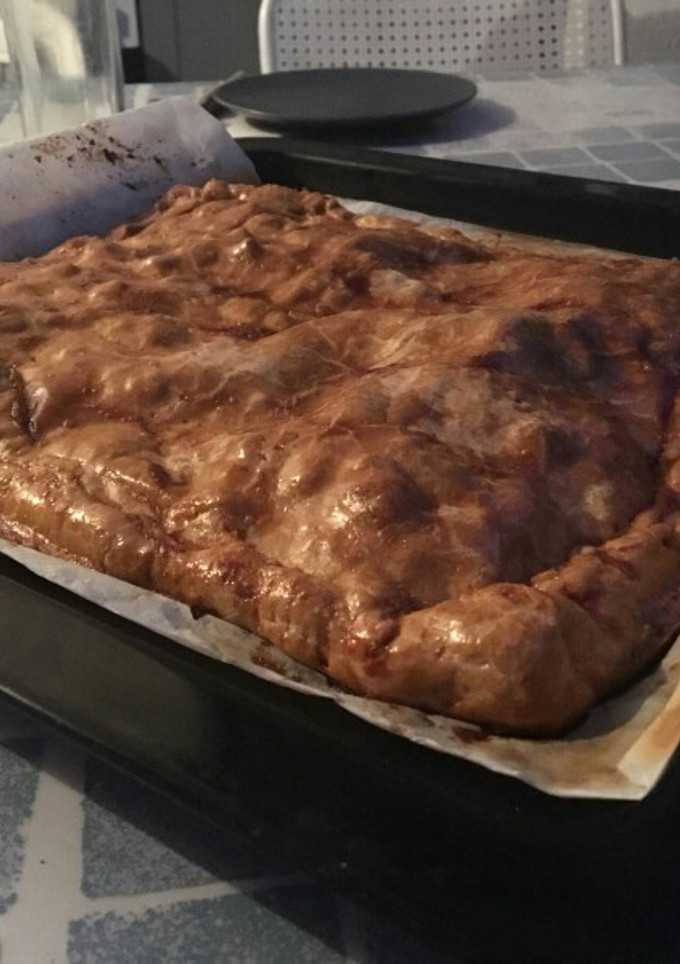 Una foto de Empanada de atún y pisto
