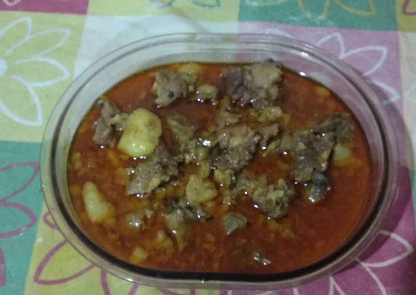 Gulai kambing enak, mudah no santan