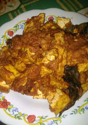 Foto resep Tahu dan Telur dadar balado