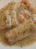 Monkfish or Rosada in Green Sauce with Shrimp