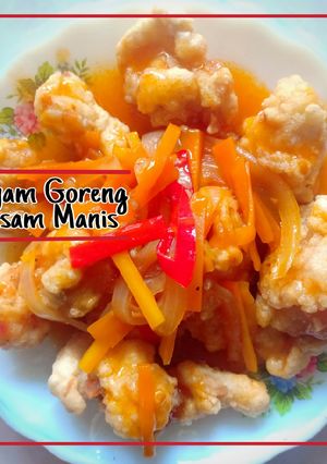 Foto resep Ayam Goreng Tepung Asam Manis