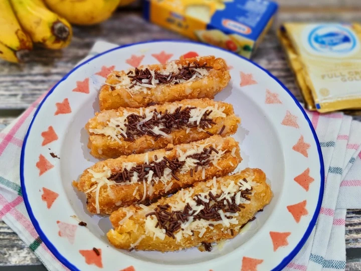 Cara Mudah Membikin Resep Pisang Goreng Kriuk Coklat Keju yang Sempurna Anti Ribet, Uenak Banget