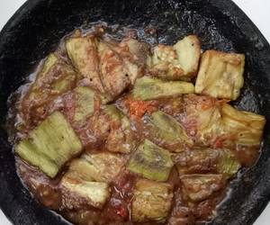 Resep mudah Penyet terong sambal terasi Mantul Banget