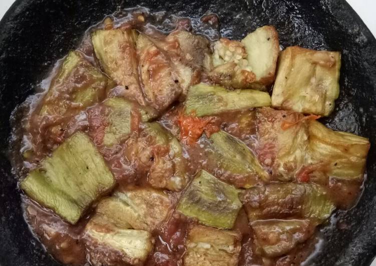 Penyet terong sambal terasi