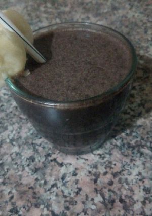 Une photo de Smoothie banane / chocolat 🍌🍌🍫🍫