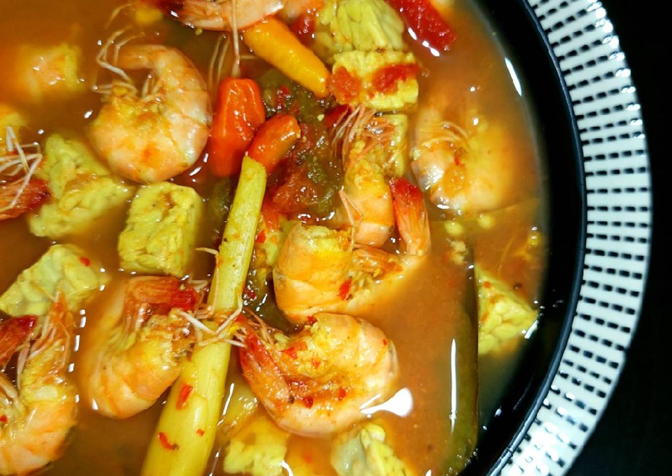 121. Pindang Udang Tempe