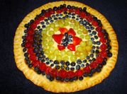 Una foto de tarta de uvas