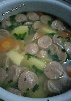 Foto resep Sup bakso makaroni