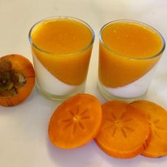 A picture of Persimmon panna cotta.