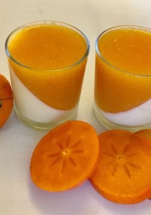 A picture of Persimmon panna cotta.