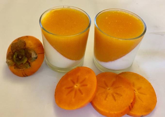 How to Prepare Traditional Persimmon panna cotta for Breakfast Food