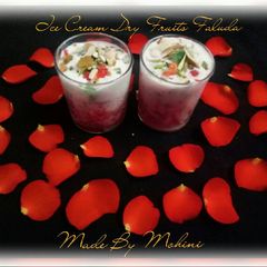 A picture of Rose ice cream dry fruits falooda.