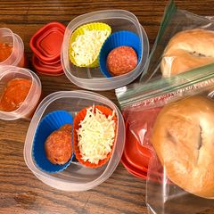 Homemade Pizza lunchable A picture of Homemade Pizza lunchable.