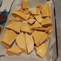A picture of Honeycomb candy.
