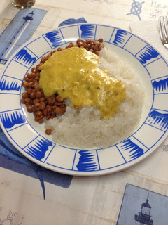 Una foto de Arroz Konjac 21kcal por 150g!! Con lentejas y salsa curry