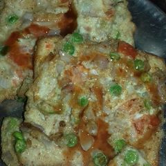 A picture of Bread omelette.