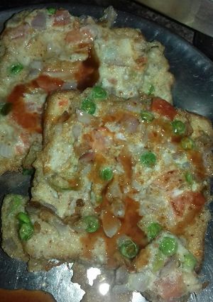 A picture of Bread omelette.