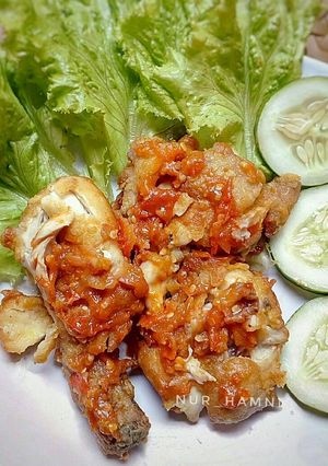 Foto resep Ayam geprek sambel bawang