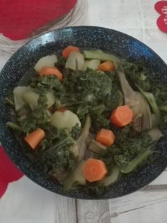 Una foto de Kale con ricas verduras