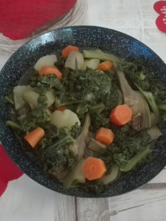 Una foto de Kale con ricas verduras