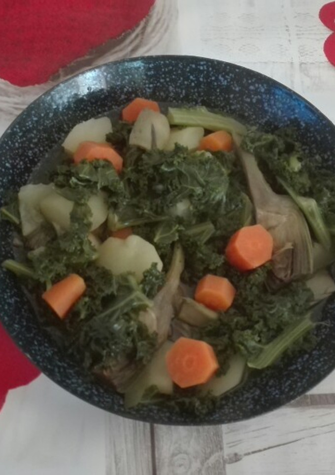 Una foto de Kale con ricas verduras