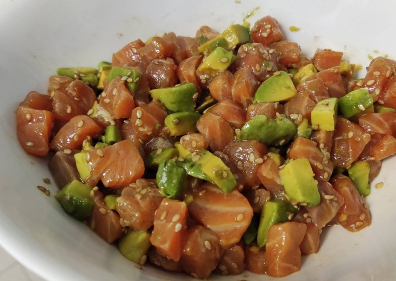 Tartar de salmón y aguacate