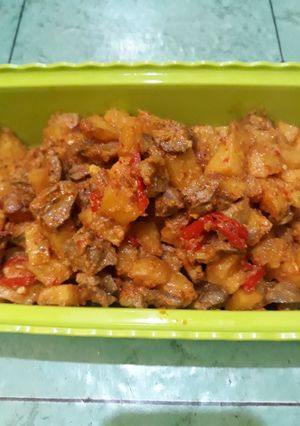 Foto resep 20. Sambel goreng kentang, ati dan ampela
