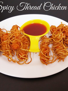 காரமான நூல்(நூடுல்ஸ்) சிக்கன் (Nool noodles chicken recipe in tamil) செய்முறை முக்கிய புகைப்படம்