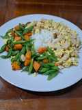 Chicken Veggie Plate (Sarapan Tinggi Protein Rendah Kalori)