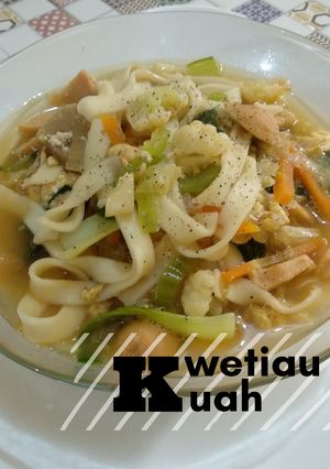Foto resep Mie Kwetiau Kuah