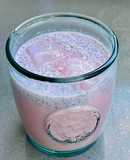 Rose Milk with Gond Katira and Sabja Seeds